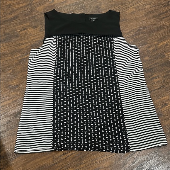 Ann Taylor Tops - Ann Taylor Women's Black & White Sleeveless Top Size S